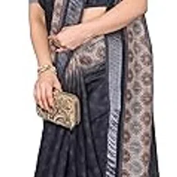 Hitesh Enterprise Women Diigital Printed Linen Blend Saree With Unstitched Blouse Piece-picture-49