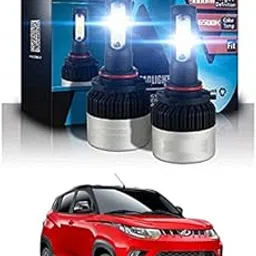 Headlight 9000lm High Defination Headlight Cob Led Ultra White 6500k High/Low Bulb Size Type H4 149 for KUV 100-picture-30