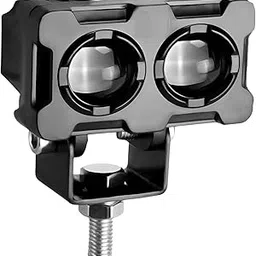 CARMAZE 40W Fog Light Metal Body 12-80V LED Spot Beam Projector Lamp with High Brightness Universal Mini Driving Dual Lens for All Motorcycle Bikes Scooty and Cars (Pack of 1, yellow white)-image-37