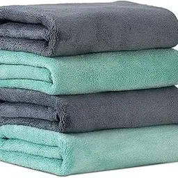 Yellow Weaves Super Soft Microfiber Hand Towels,Gym & Workout Towels 400 GSM, Set of 4, Multicolour-picture-24