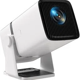 CAMLEIGH Android 13.0 Smart Projector, 1080P & 4K Support, Rotatable Design, Auto & 4D Keystone with Netflis, Prime etc, WiFi 6 & BT, Screen Mirroring, ARC, 720P Native, White Home and Outdoor use-image-6