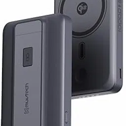 Muvtech TURBOBRIC 10000mAh Magnetic Wireless Power Bank | 35W PD Fast Charging | Type-C in/Out | Compatible with MagSafe | Kickstand | Watch Charging Output | Compact & Travel-Friendly (Black)-picture-27