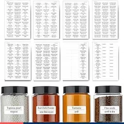 Printed Label Stickers for Kitchen Jars -Waterproof, pre-Printed Stickers for Kitchen Containers, Bottles, & Pantry Organization-Label Maker for Kitchen Jars, Labels for Kitchen containers-image-20