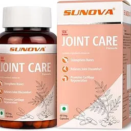 SUNOVA Joint Care Capsules, A Joint Health Support Supplement Made with Boswellia Serrata Extract and 30% AKBA for Strengthening Bones and Relieving Joint Discomfort, 60 Veg Capsules-picture-25