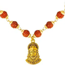 shining jewel - by shivansh Traditional Gold Plated Lord Hanuman Rudraksha Pendant Locket for Men (SJN_323_P)-picture-31