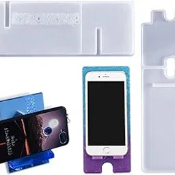 Mobile Phone Stand Resin Mold Phone Stand Epoxy Molds Mobile Phone Stand Mold Silicone Molds Epoxy Molds for DIY Craft Phone Bracket (2pcs)-picture-49