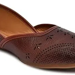 rn collection R N Collection Women Stylish Jutti Embellished & Embroidered Flats Slip-on (RK_J24)-picture-22