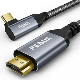 FEDUS HDMI to Type C Cable, USB Type C to HDMI Cable Converter, 4K@60Hz HDMI Adaptor for Monitor Home Office and MAC Thunderbolt 3/4 Compatible for Laptop, Mobile, iPad Pro, MacBook, Chromebook, TV-picture-13