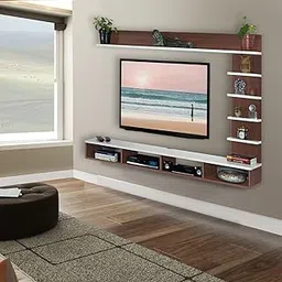 DELITE KOM Anna Engineered Wood TV Entertainment Unit (Finish Color - Acacia Dark_White, DIY(Do-It-Yourself)-picture-26