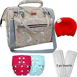 LittleTrove Diaper Bag, Pillow, Diapers & Inserts - Perfect Baby Shower Gift Baby Diaper Backpack Handbag Combo (Grey)-picture-41