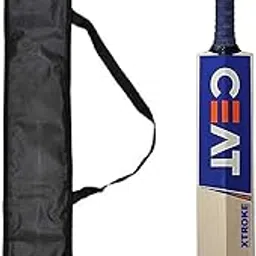Xtroke New Solid Popular Willow Cricket Bat for All Tennis Balls (Full Size), Wood, Multicolour (Bat with Ball & Bat Cover)-image-65