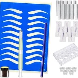 SECRET DESIRE Microblading Permanent Eyebrow Tattoo Needle Pen Ink Practice Skin Kit Green|Tattoos & Body Art|Tattoo Supplies-image-70