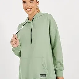 styli Women's Cotton Modern Long Length Dress (70060136_Green_XL)-picture-46