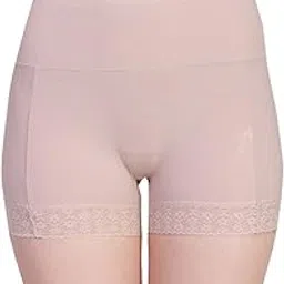 Women's Cotton Lycra Seamless Safety Shorts/Under Skirt Shorts/Boyshort Panty with Lace Size M-XXL-image-34