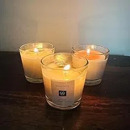 SS HOMES Scented Candles | Smokeless | No Residue | 100% Soy Wax- Handcrafted 14 Hours Burn Time Rose, (Pack of 1)-picture-20