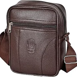 hi5 Leather mens sling bag small size for travel | crossbody chest bags for women side bag for men stylish passport holder sling cash bags for men Gift item Birthday-image-48