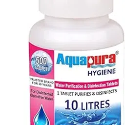 Aquapura Water Purification Tablets (Each Tablet for 10 litres Water), 500 Tablets Pack (Water Purifier), 3 Years Shelf Life & Warranty-picture-58