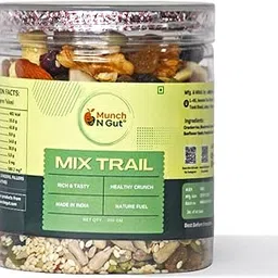 Munch N Gut Mix Trail | Superfood Mix Dry Fruits | Dry Fruits Contains Almonds, Cashews, Blueberries, Pumpkin & Sunflower Seeds - 250 gm-image-86