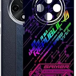AtOdds Mobile Skin Sticker Wrap | Compatible for OPPO F27 PRO PLUS (5g) | Scratchproof Matte Finish | Full Coverage for All Sides & Camera Protection (Gamer)-image-10