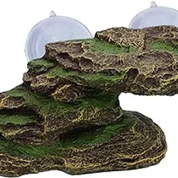 Resin Tortoise Climbing Step Ledge Aquarium Ornament for Newts Turtles Frogs Green Brown-picture-31
