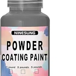 ninesung Powder Coating Paint, Plastic Coating Paint Powder, Jigs and Lures Powder Paints for Metalwork, Crafts, Fishing Leads and Jig Heads, Hobby (Grey, 1 Pound) image 1