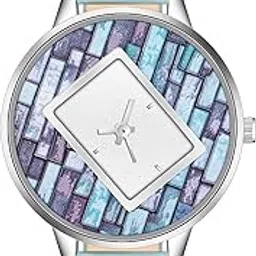 acnos Round Studded Dial Analog Quartz Watch for Women – Leather Adjustable Strap-picture-20