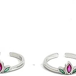 purpleluck Mandanna Sterling Silver Toe Rings | Gift for Women and Girls, Gifts for Girlfriend, Gifts for Sister| With Certificate of Authenticity and 925 Stamp-picture-31