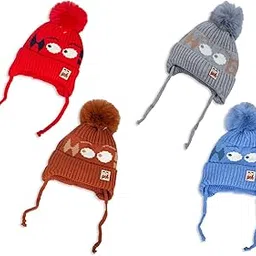 mee mee Adorable Baby Winter Woolen Skull Cap (0-12 Months) - Pack of 1-picture-37