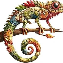 TRENDIVIBE Metal Lizard Wall Decor Decorative Hanging Decor for Patio Balcony Courtyard 40cm-picture-11