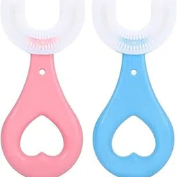 Stmordiya U-Shaped Toothbrush Kids Toddler Toothbrush with Food Grade Soft Silicone Brush Head, Manual Whole Mouth 360 Oral Teeth Cleaning Design-picture-21