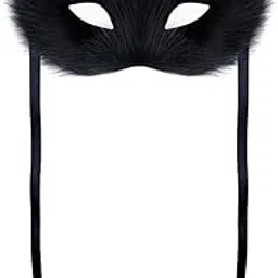 enakshi (label) Fur Fox Face Mask Fantasy Cosplay Mask for Fancy Dress Mardi Gras|Clothing, Shoes & Accessories | Costumes, Reenactment, Theater | Accessories | Masks & Eye Masks-picture-44