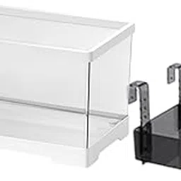 bnf® Turtle Tank Aquarium Hideout Area Feeding Box with Basking Platform L with Platform White | Reptile Supplies-picture-12