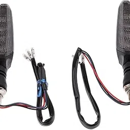 FABLOFT Pair Motorcycle Universal LED Turn Signal Lamp Blinker Indicator Tail Light White-picture-30