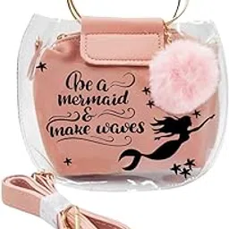 Le Delite Mermaid Tail Glitter Coin Purse Pouch Sequin Bags Pouch Wallet for Girls Kids. mermaid purse with pom pom transparent cute tote bag for picnics casual party , pink stylish mini pouch sling birthday gift for girls kids women-picture-14