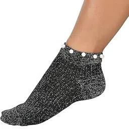 Multicolour Transparent Ankle Length Cotton Net Socks For Women and Girls, Ankle Socks for Women, Net Socks for Women Stylish-image-7