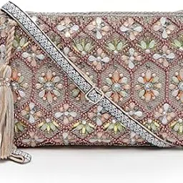 anekaant Kooky Geometric Embellished Polycotton Sling Bag-picture-45