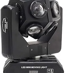 Saif Plastic Professional Moving Head 4 In 1 Led Ball Light With Dmx 512 13/15 For Stage, Concert, Events, Parties And More, Corded Electric, Black-picture-62