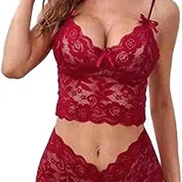 Special Babydoll Bikini Set| Non-Padded Bra & Panty |Nightwear/Hot Couples Honeymoon/First Night/Anniversary for Women-picture-22