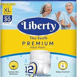 Liberty Premium Adult Diaper Pants, Extra Large (XL) 30 Count, Waist Size (96-165cm | 38-65 inches), Unisex, Leak Proof, Extra Elastics, High Absorbency, 12 Hrs protection, Pack of 1-picture-13
