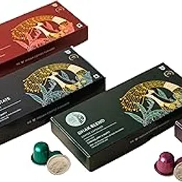 Blue Tokai Coffee Roasters Aluminium Assorted Capsules Combo | Light to Drak Roast | Nespresso Compatible Coffee Pods | 100% Arabica | Speciality Coffee | 40 Pods In Each Pack | Pack Of 4-image-6