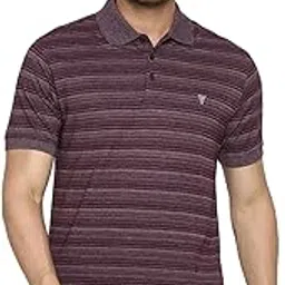 van heusen Men Athleisure Ultra Soft Polo T-Shirt - Short Sleeve, Heathered-picture-45