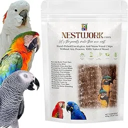 congo - natural parrot treat Congo® Nestwork 450gm Nesting Material Chips for Conure, Senegal, Amazon, African Grey, Macaws. Cockatoos, and Other Birds 15.87 Oz (450gm)-picture-15