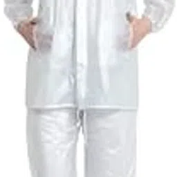 capichino Waterproof Rain Coat for Women with Pants Polyester Waterproof Rain Coat Women Rain Coat, Rain Coat for Men Waterproof, Women's Rainwear (Universal, White)-picture-44