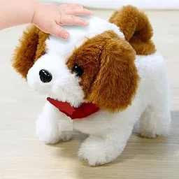 Bestie toys Plastic Barking, Wagging Tail, Walking Puppy, Battery Operated Cute Dog with Barking Sound(Battery Not Included)-picture-11