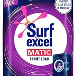 Surf Excel Matic Front Load Detergent Washing Powder 2 kg|| Specially designed for Tough Stain Removal on Laundry in Washing Machines image 1