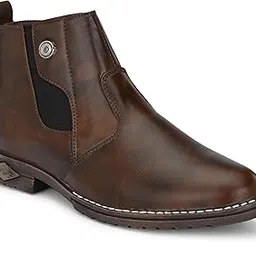 leepeeter Zipper Ankle Black Boots For Men's | leather Hiking Desert Boot Shoes For Men's-picture-41