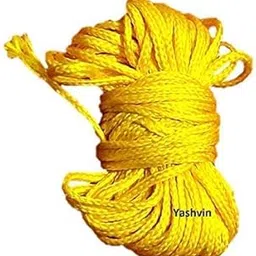 Y_@Elegant 10 metre Peela Dhaga Silk Yellow Color Sacred Thread -P_10-picture-12