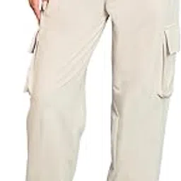 bewakoof Women's Oversized Fit Track Pants image 1