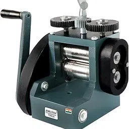 Jeweltech Tools 4" Rolling Mill Machine/Tar Patti Machine for Gold & Silver Jewellery | Wire & Sheet Rolling Work | Heavy Duty Metal Forming Tool with Handle – Multicolour image 1