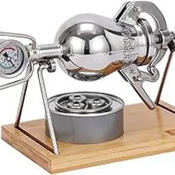 Ubervia® Hand Popcorn Machine, Mini Vintage Popcorn Machine, Chinese Traditional Retro Popcorn Maker with Pressure Gaug,100ML-picture-45